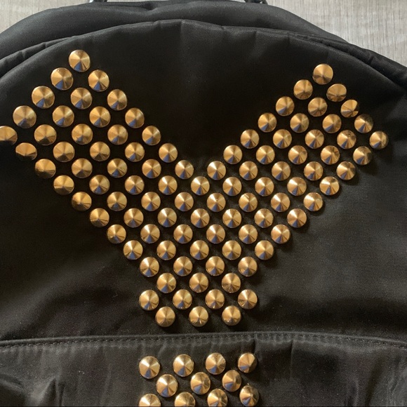 COPY - Black and Gold Studded Backpack - Picture 3 of 4